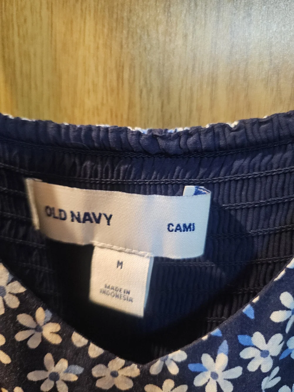 Old Navy Navy Blue Floral Midi Sundress